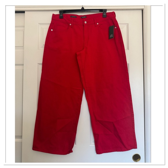 Wild Fable Red Wide Leg Jeans - Picture 2 of 4